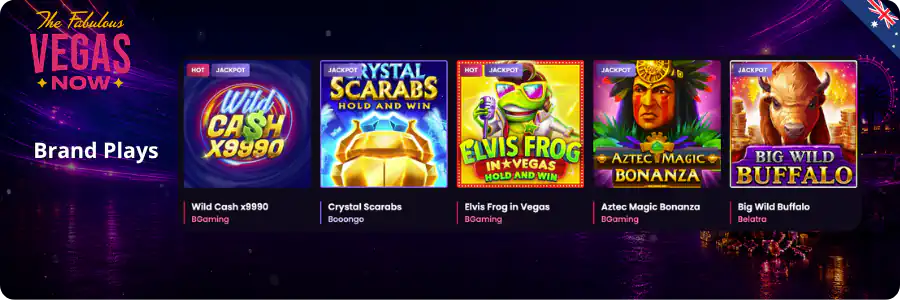 Brand Plays VegasNow Online Casino