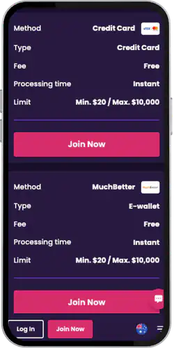 VegasNow Casino Make a deposit