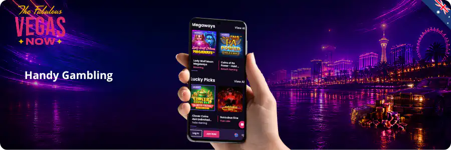 VegasNow Online Casino Handy Gambling